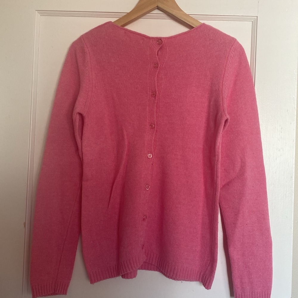 Raspberry Button Sweater - Picture 4 of 5